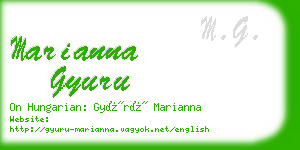 marianna gyuru business card